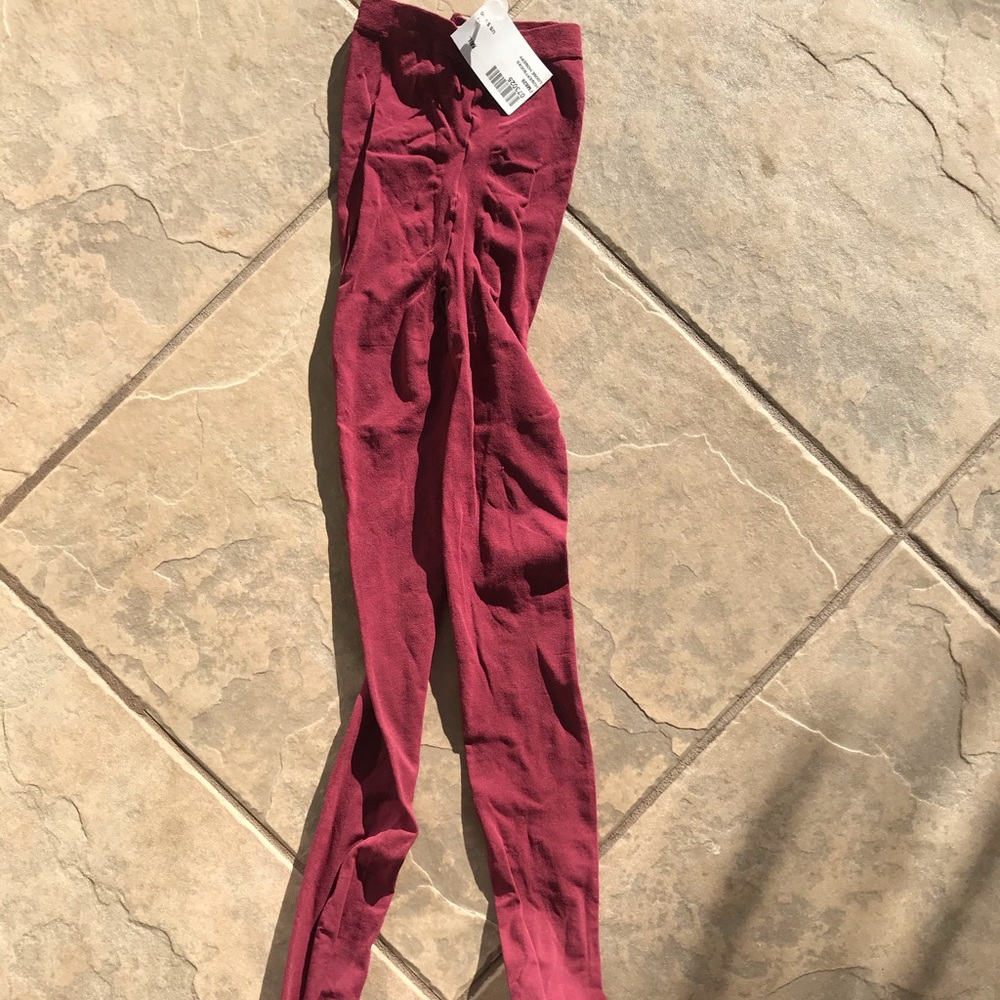 American apparel Burgundy tights